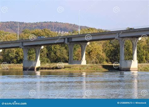 Bridge Over the Mississippi River Leading To Wabasha, Minnesota. Stock Image - Image of ...