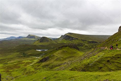 Hermosa Imagen Del Espectacular Paisaje Del Quiraing En La Isla De Skye