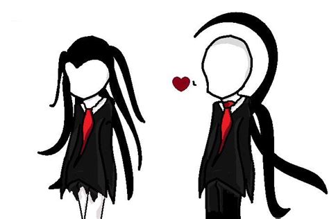 Love Slender Man And Slender Girl By Eheri On Deviantart