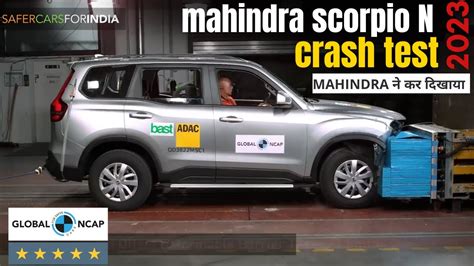 Mahindra Scorpio N Global Ncap Crash Test I Mahindra Did It I Star