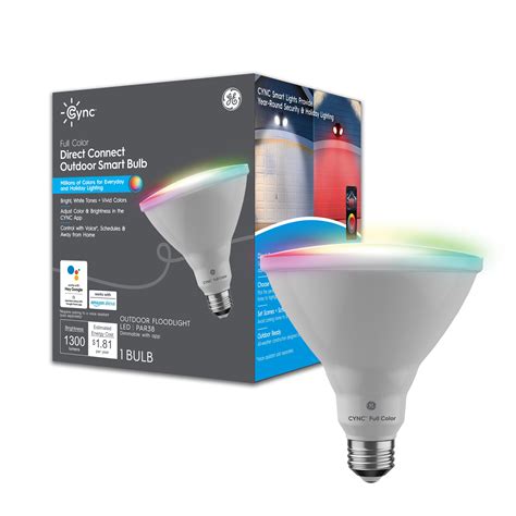 Ge Cync Smart Led Light Bulb Full Color Bluetooth Wi Fi Par