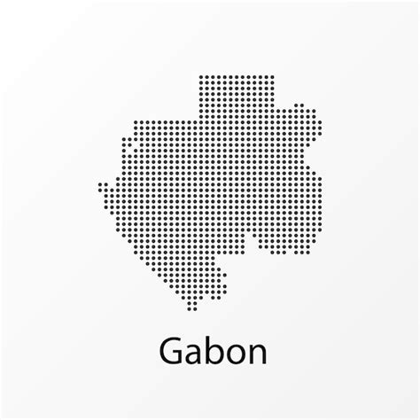 Illustration Vectorielle D Une Carte G Ographique Du Gabon Avec Des