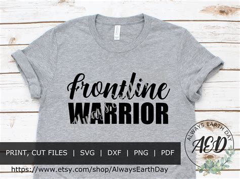 Frontline Warrior Svg Frontline Hero Thank You Frontliner Etsy