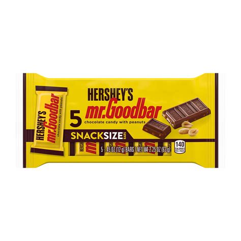 Hersheys Mr Goodbar Chocolate With Peanuts Snack Size Candy Bars 0