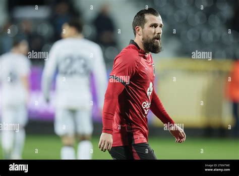 Rwdm S Xavier Mercier Celebrates After Scoring During A Soccer Match