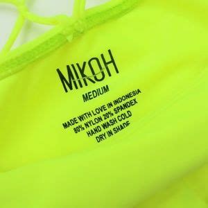 Mikoh Swim Mikoh Xavier Floru Neon Yellow Bikini Rare New Poshmark