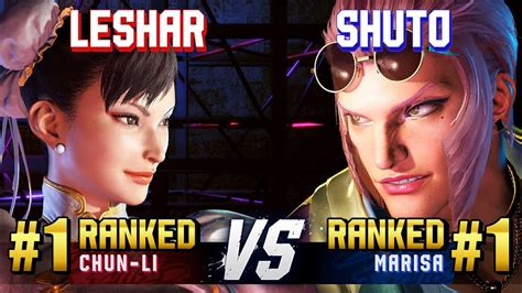 SF6 LESHAR 1 Ranked Chun Li Vs SHUTO 1 Ranked Marisa High Level