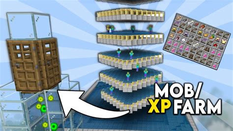 Minecraft Bedrock AFK MOB XP FARM TUTORIAL 1 17 MCPE Xbox PS4 Switch