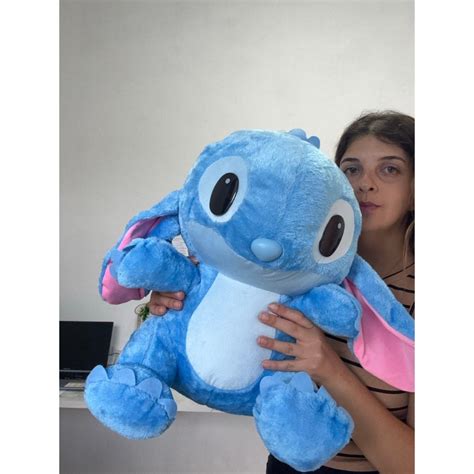 Urso De Pelucia Stitch Gigante - urso de pelucia grande lilo stitch gigante antialergico 50cm | Shopee ...