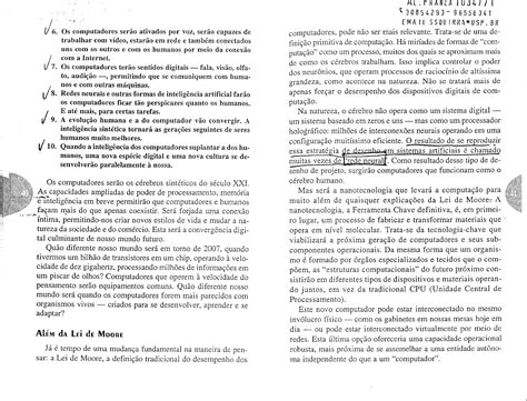 O computador como companheiro cibernético do Séc XXI James Canton