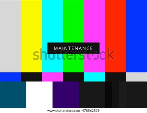 Smpte Color Bars Vector Illustration Analog Stock Vector (Royalty Free ...