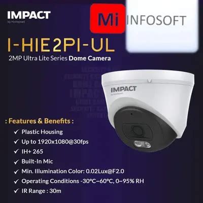 Impact By Honeywell I Hie Pi Ul Mp Dome Camera With Mic Build My Pc