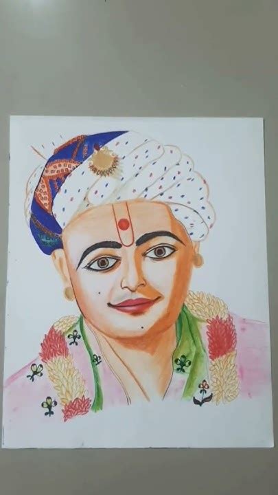 Swaminarayan Bhagvan Lord Swaminarayan Drawing Pencil Colour