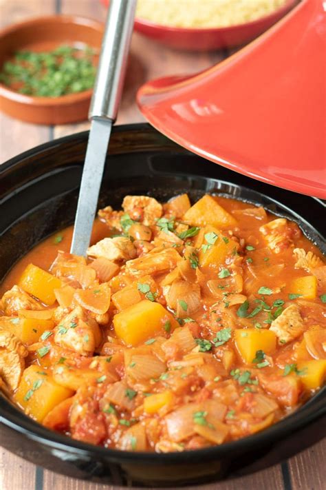 Easy Moroccan Chicken Tagine With Butternut Squash Recipe Tagine