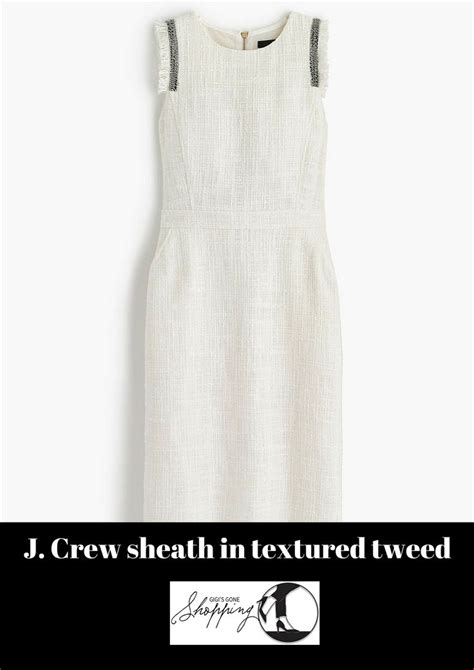 J Crew Sheath Dress In Textured Tweed Review Gigis Gone Shopping