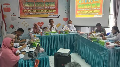 BLUD Puskesmas Barebbo Gelar Rapat Koordinasi Lintas Sektor Triwulan I