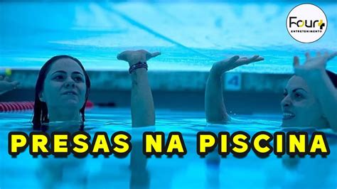 Irm S Presas Na Piscina Em Busca De Sobreviv Ncia Youtube