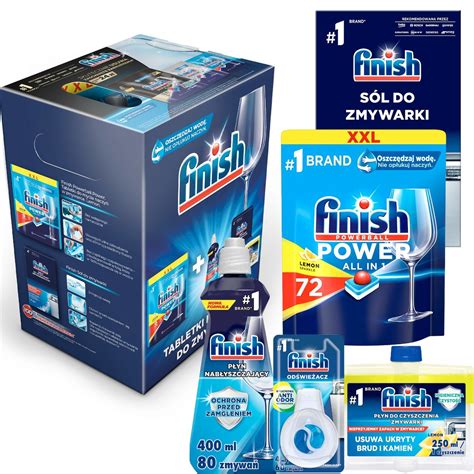 Finish Box Aio Max Lemon Zestaw Produkt W Do Zmywarki Reckitt