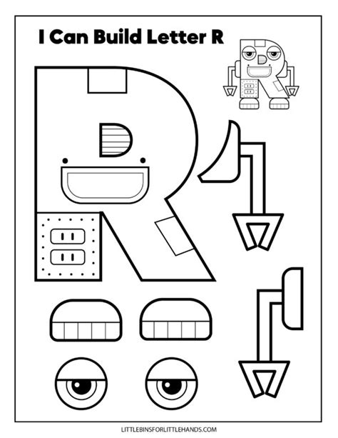 Robot Alphabet Craft - Little Bins for Little Hands