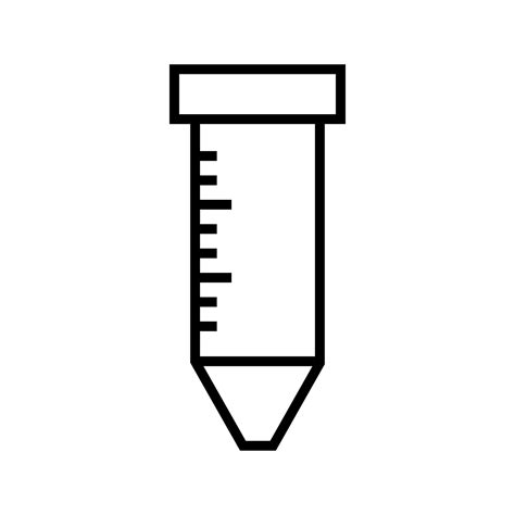 tubo de falcão vetor de ícone de tubo de laboratório 7507116 Vetor no