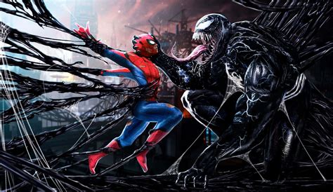 Venom Spiderman Wallpaper