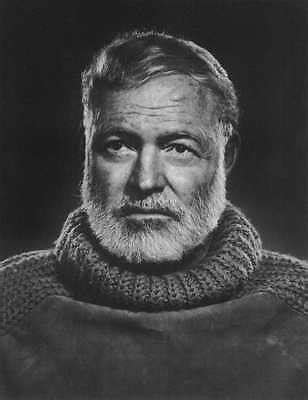 ERNEST HEMINGWAY AMERICAN AUTHOR NOBEL PRIZE WINNER PORTRAIT 8X10 PHOTO ...