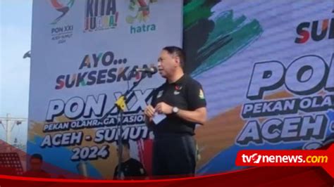 Menpora Launching Maskot Pon Sumut