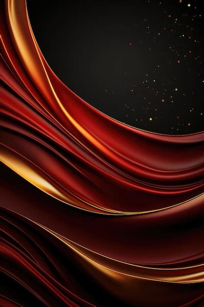 Premium AI Image | A Black Background With A Red And Gold Design Black ...