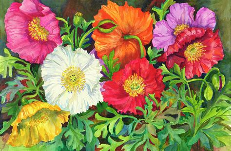 Iceland Poppies Painting By Joanne Porter Pixels