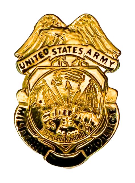 United States Army Shield Badge Lapel Pin Gold Military Police Ebay