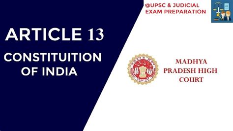 II ARTICLE 13 OF INDIAN CONSTITUTION II LAW INCONSISTENT WITH