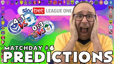 2023 24 EFL LEAGUE 1 PREDICTIONS MATCHDAY 6 YouTube