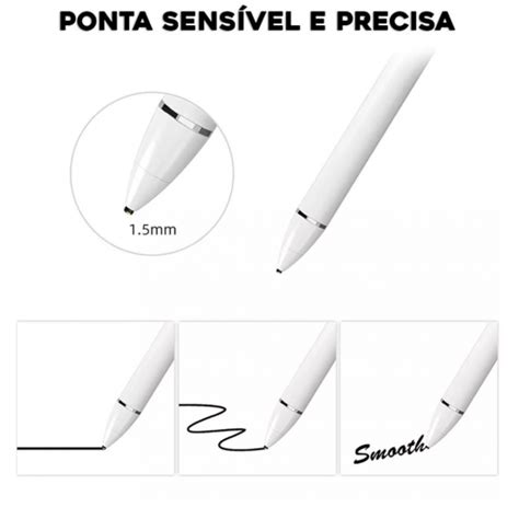 Caneta Touch Screen Ponta Fina Desenho Ipad Iphone Android