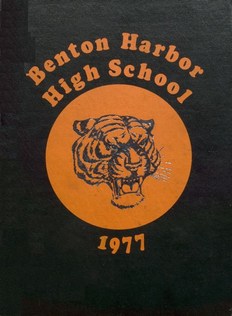 1977 yearbook from Benton Harbor High School from Benton harbor, Michigan