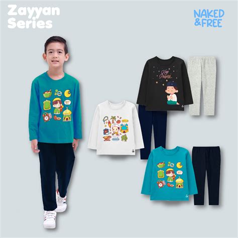 Katun Naked Free ชดมสลมยาว สาหรบเดกผชาย Dannis Series Barakallah Boy ผาฝายอธษฐาน
