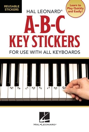 ABC Keyboard Stickers (Sheet Music) E-Z Play Today (1009) by Hal Leonard