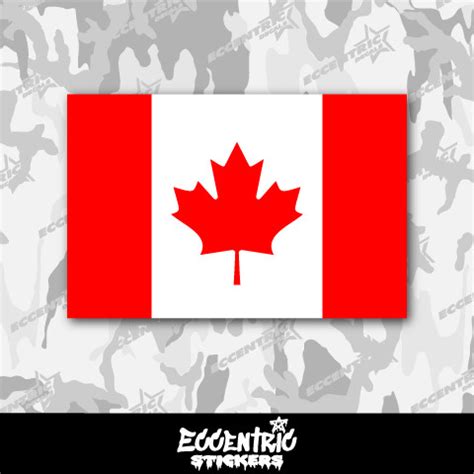 Canada Flag Vinyl Sticker - Eccentric Stickers