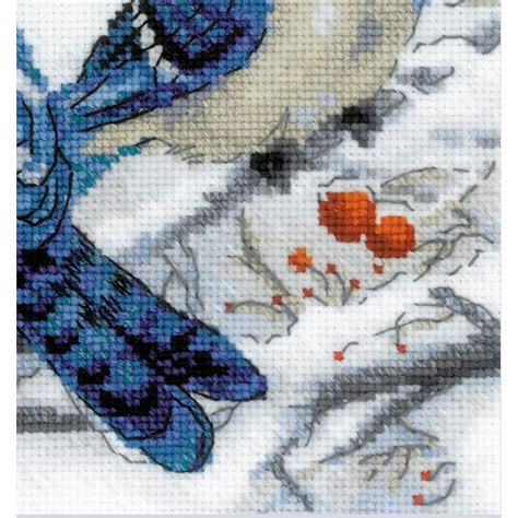 Cross Stitch Kit Blue Jays Riolis Ebay