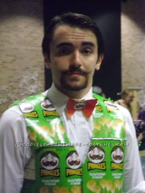 Coolest Homemade Mr Pringles Costume Once You Pop You Cant Stop