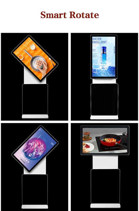 Rotatable Floor Standing Android Wifi Digital Signage Funlcd