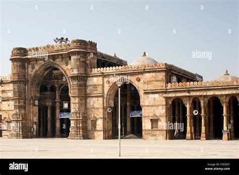 Heritage Stone Mosque Of Jami Masjid Ahmedabad Gujarat India