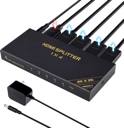 Hdmi Splitter In Out X Hdmi Verteiler K Hz Monitore