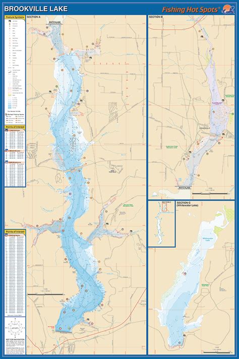 Brookville Lake Fishing Map