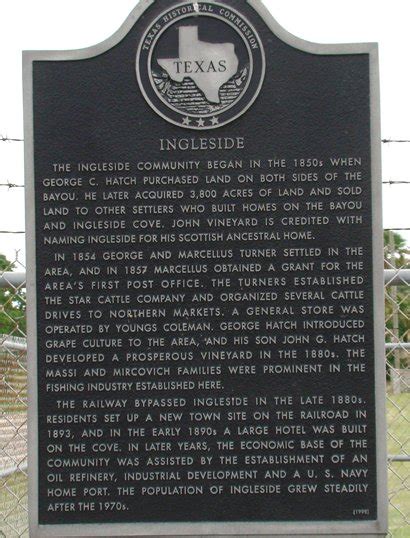 Ingleside, Texas, San Patricio County.