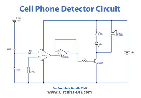 Long Range Cell Phone Detector Using LM358