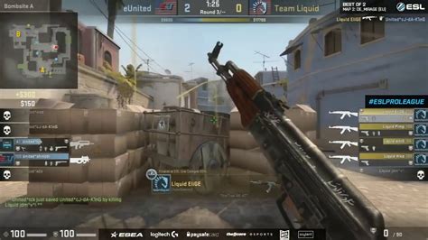 CS GO EUnited Vs Liquid Mirage Map 2 ESL Pro League Season 4 NA