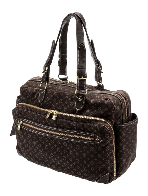 Louis Vuitton Monogram Mini Lin Sac A Langer Diaper Bag Brown Lou800657 The Realreal