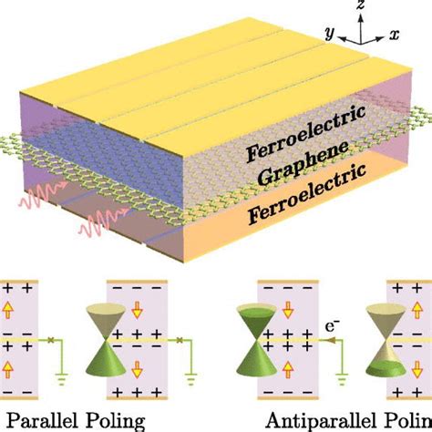 Schematics Of A Ferroelectric Graphene Ferroelectric Structure With