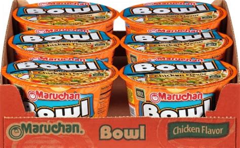 Maruchan Bowl Chicken Flavor Ramen Noodle Soup 6 Ct 3 31 Oz Ralphs