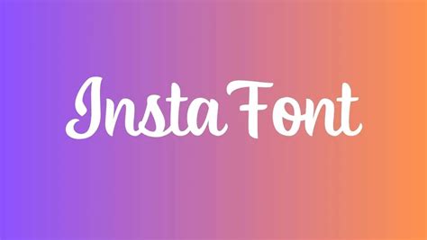 Insta Font Free Download